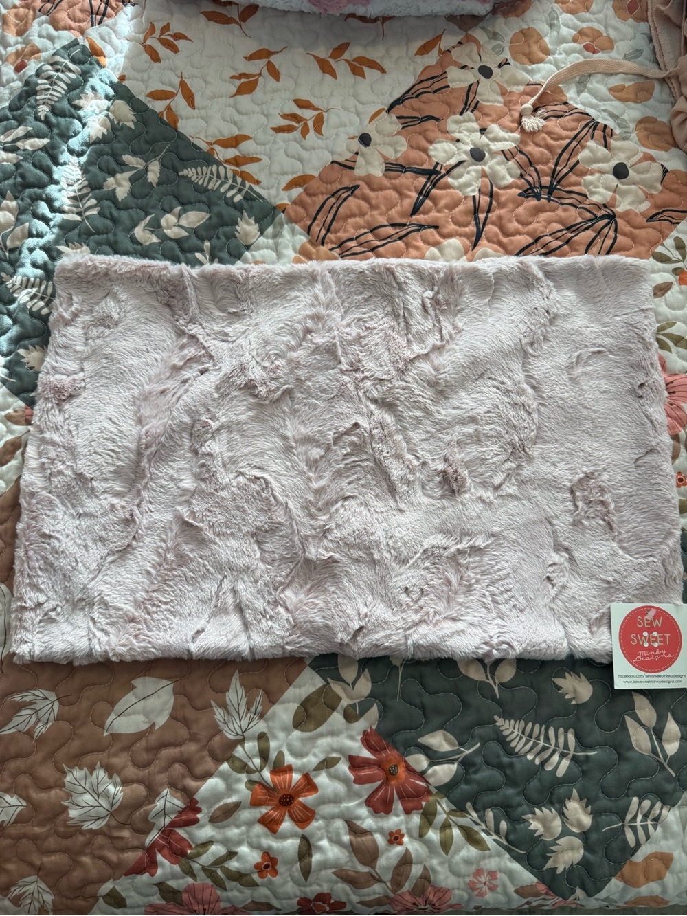 Plush Accent Pillow Cover in Light Pink